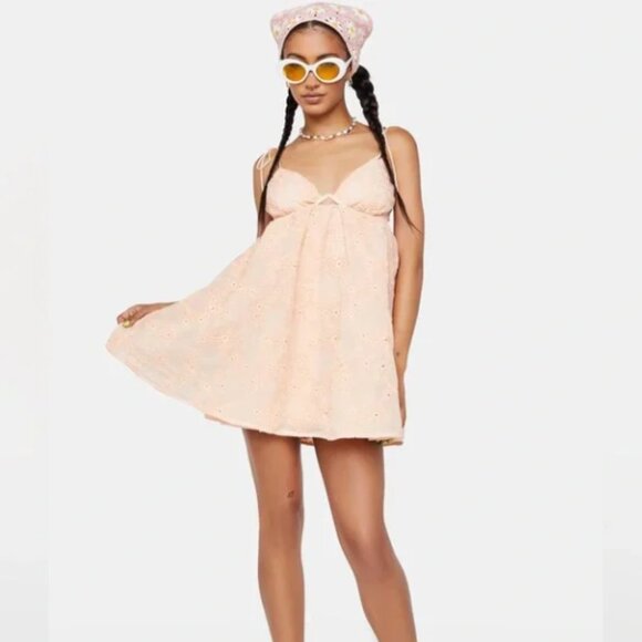 For Love & Lemons Frances Mini Dress NWT - Picture 2 of 11